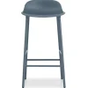 Form Barstoel staal blauw