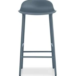Form Barstoel staal blauw