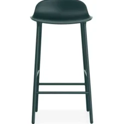 Form Barstoel staal groen