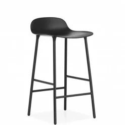 Form Barstoel staal zwart