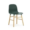 Form Chair eiken stoel groen
