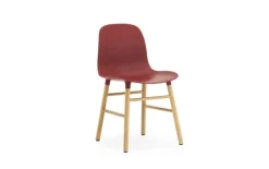 Form Chair eiken stoel rood
