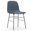 Form Chair stoel chrome blauw