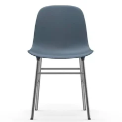 Form Chair stoel chrome blauw