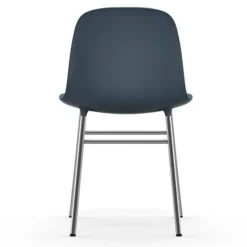 Form Chair stoel chrome blauw