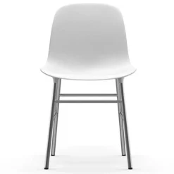 Form Chair stoel chrome wit