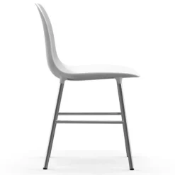Form Chair stoel chrome wit