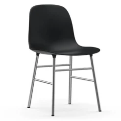 Form Chair stoel chrome zwart