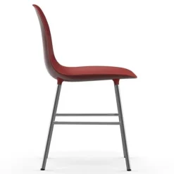 Form Chair stoel chroom rood