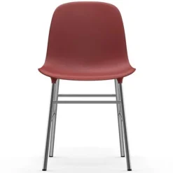 Form Chair stoel chroom rood