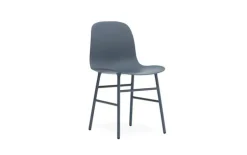 Form Chair stoel staal blauw