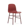 Form Chair stoel staal rood