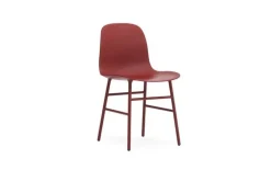 Form Chair stoel staal rood