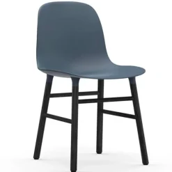 Form Chair stoel zwart blauw