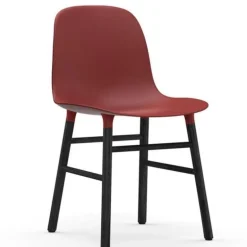 Form Chair stoel zwart rood