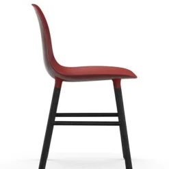 Form Chair stoel zwart rood