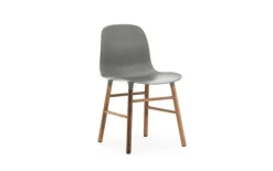 Form Chair walnoot stoel grijs