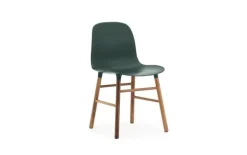 Form Chair walnoot stoel groen