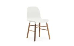 Form Chair walnoot stoel wit