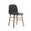 Form Chair walnoot stoel zwart