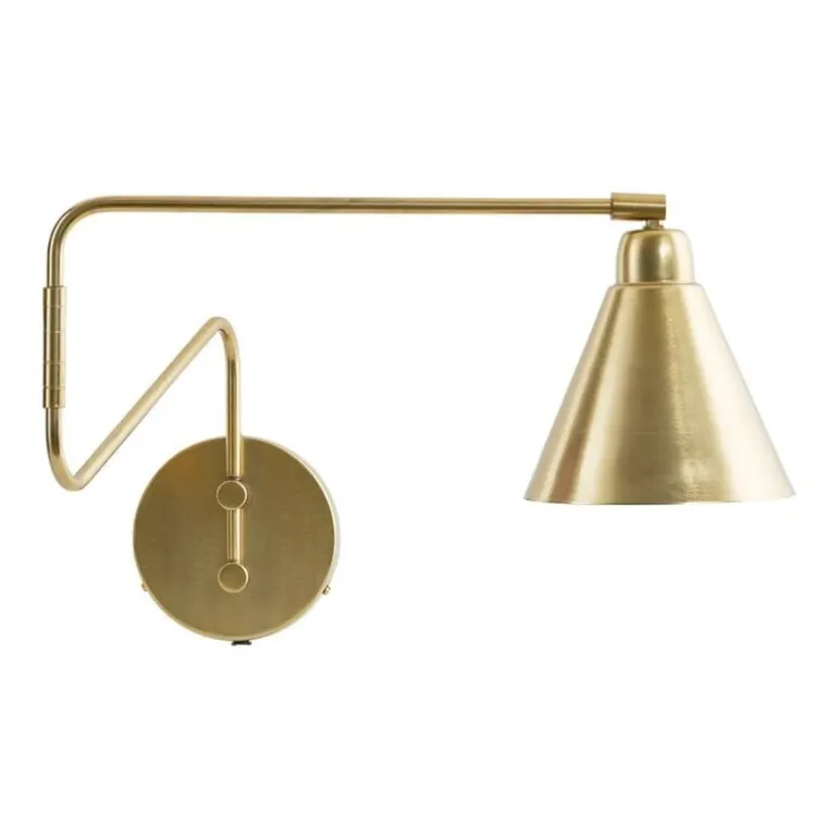 Game wandlamp messing ijzer