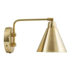Game wandlamp messing ijzer