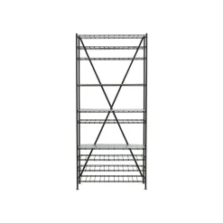 Gany wijnrek/opbergrek - zwart