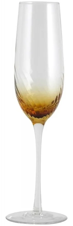 Garo champagne glazen amber - set van 8 stuks