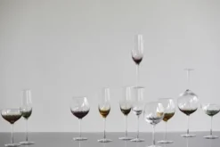 Garo champagne glazen amber - set van 8 stuks