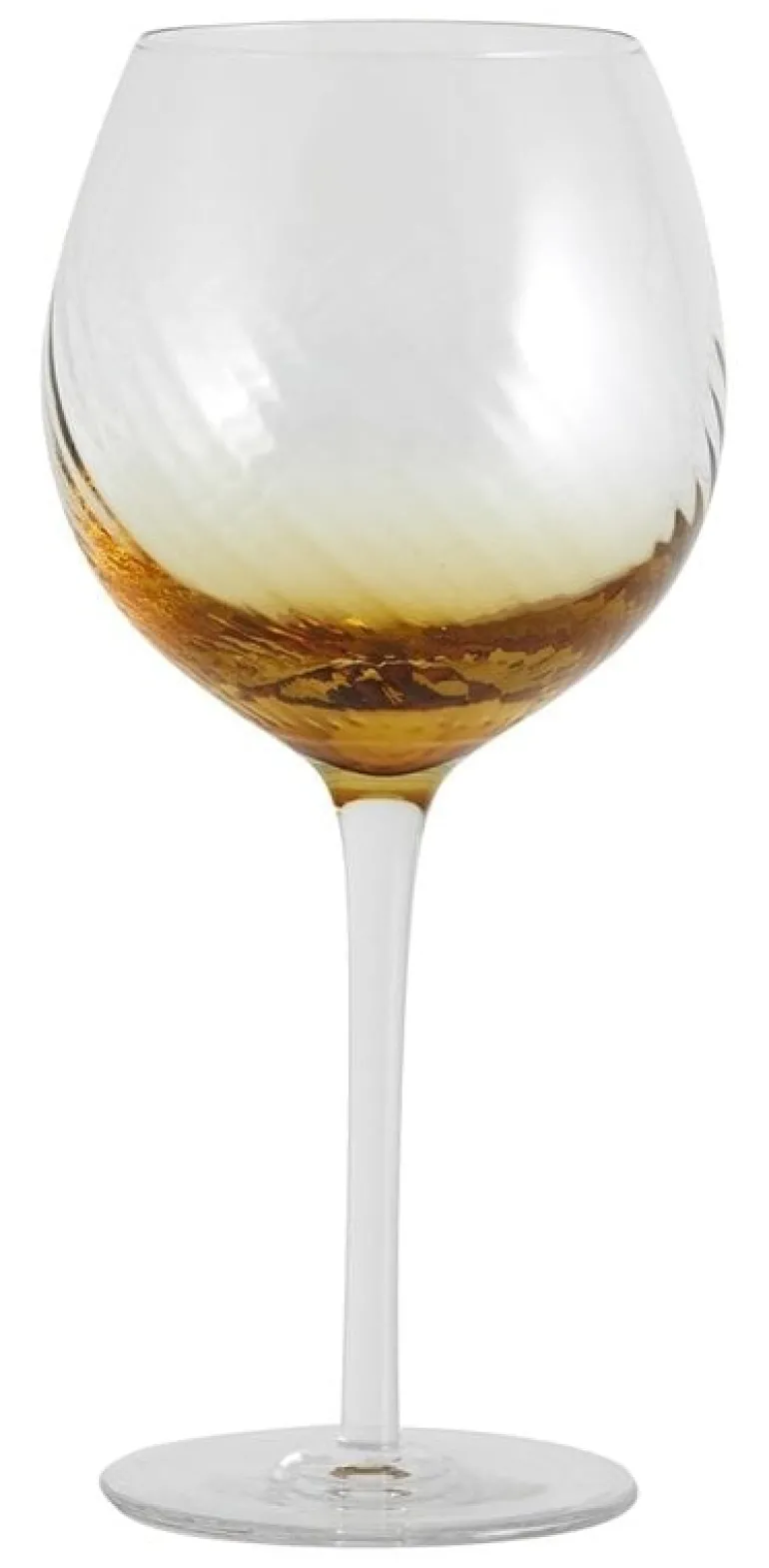 Garo wijnglazen amber - set van 8 stuks