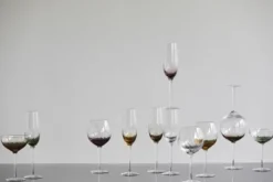 Garo wijnglazen paars - set van 8 stuks