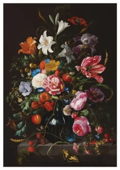 Golden Age Flowers 5 bloemen behang