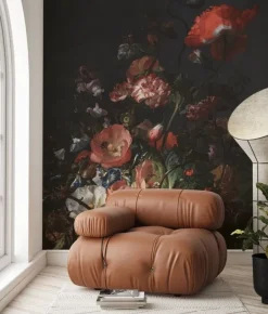 Golden age flowers behang WP-788 - 194,8x280cm