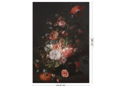 Golden age flowers behang WP-788 - 194,8x280cm