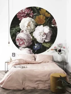 Golden age flowers behangcirkel CK-012 - ø 190cm