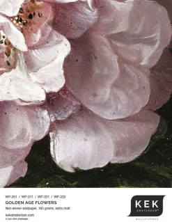 Golden age flowers behangcirkel BC-012 - ø237,5 cm