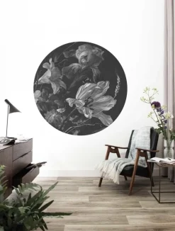 Golden age flowers behangcirkel SC-010 - ø 142,5 cm
