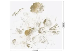 Golden age flowers goud behang MW-050 - 300x280cm