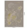 Golden age flowers goud behang MW-043 - 200x280cm