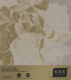 Golden age flowers goud behang MW-045 - 400x280cm