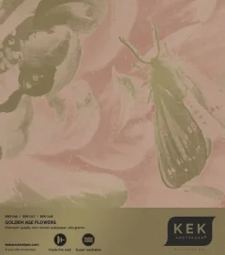 Golden age flowers goud behang MW-048 - 400x280cm