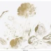 Golden age flowers goud behang MW-051 - 400x280cm