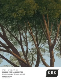 Golden age landscapes behangcirkel CK-003 - ø190cm