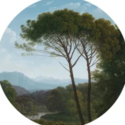 Golden age landscapes behangcirkel SC-003- ø 142,5 cm