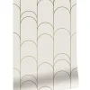 Golden lines behang 100x280cm goud / off - white MW-067