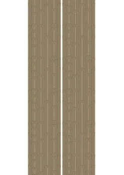 Golden lines behang 100x280cm nude / goud MW-089