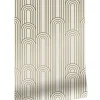 Golden lines behang 100x280cm off white / goud MW-087