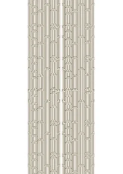 Golden lines behang 100x280cm off white / goud MW-087