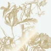 Goud Engraved bloemen behang off-white MW-123 300x280cm