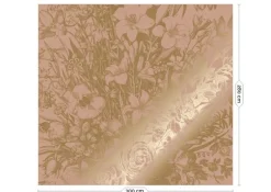 Goud Engraved bloemen behang MW-138 - 300x280cm